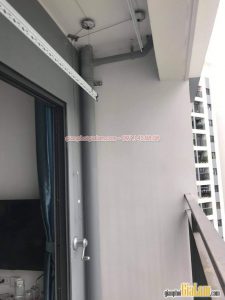 Hình ảnh giàn phơi Hòa Phát KS950 lắp tại ban công chung cư S2.09 Vinhomes ocean Park nhà anh Cường - 01